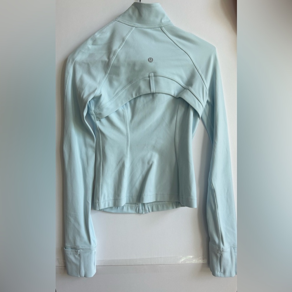 Lululemon Light Blue Nulu Cropped Define Jacket - Picture 2 of 2